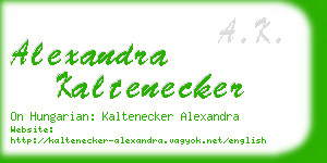 alexandra kaltenecker business card